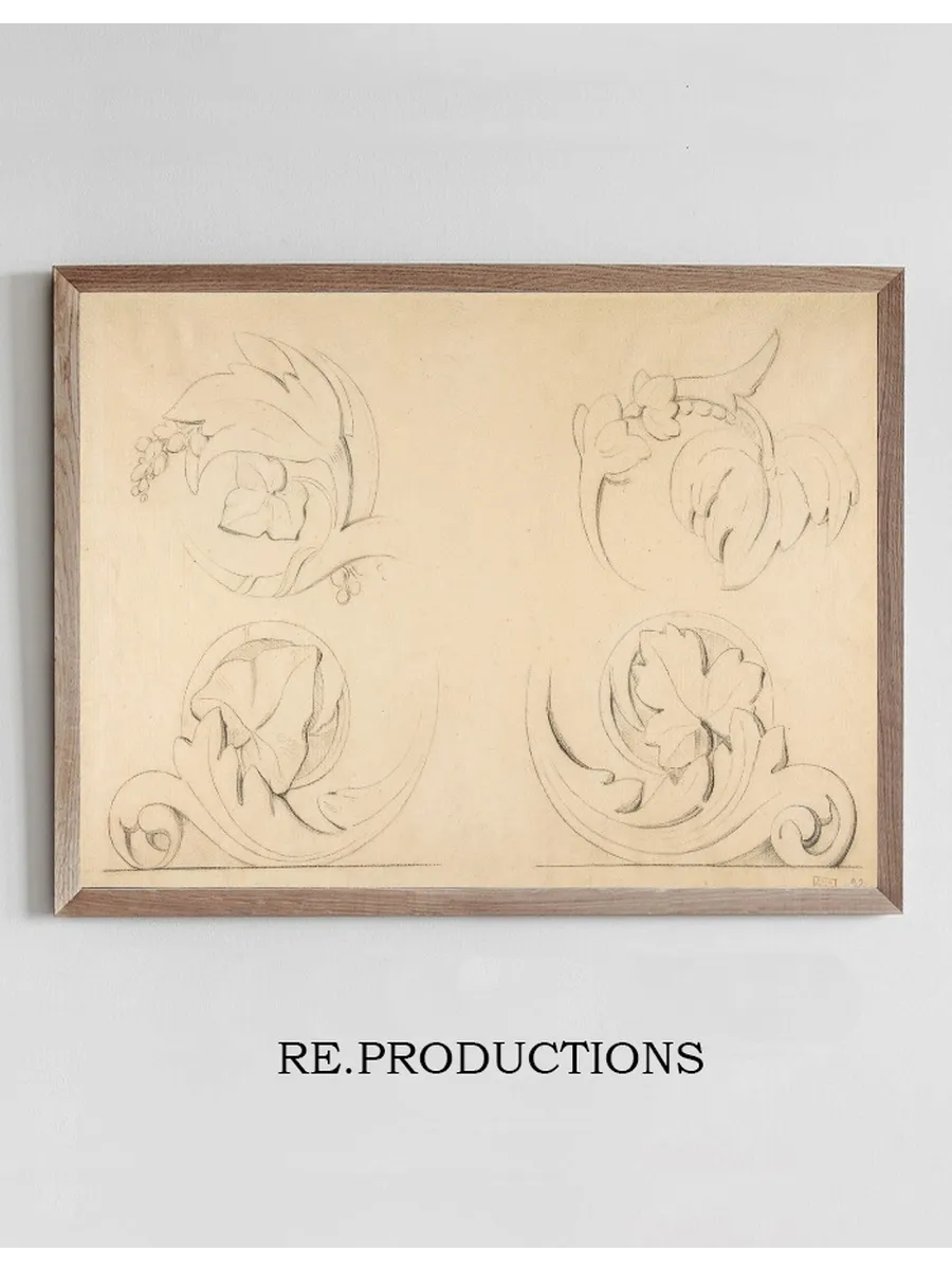 Architectural Motifs Four Rinceaux