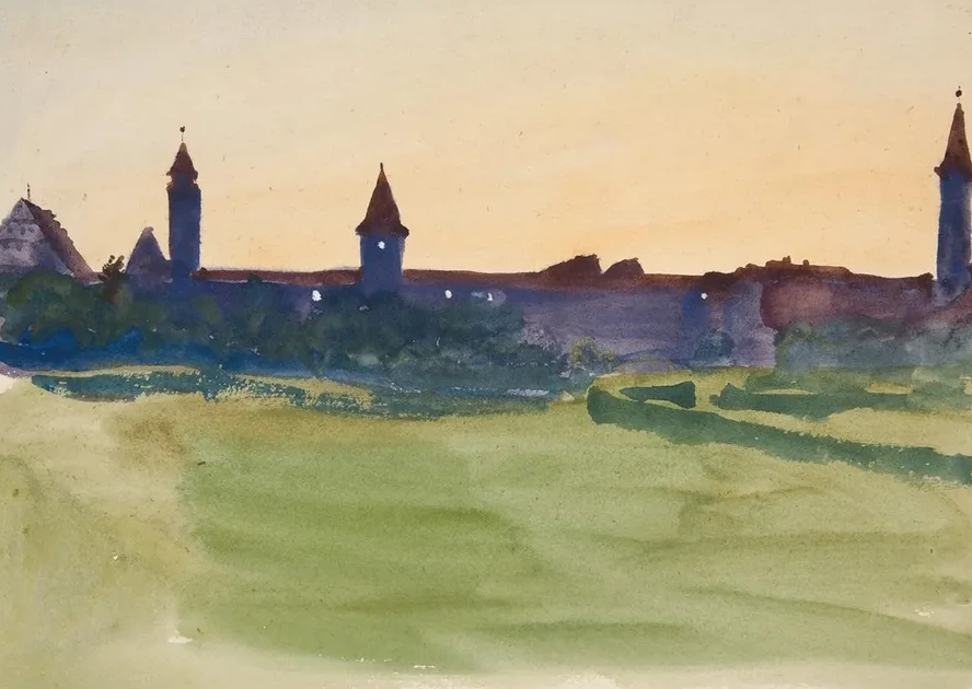 Architectural Study View of a Walledcity
