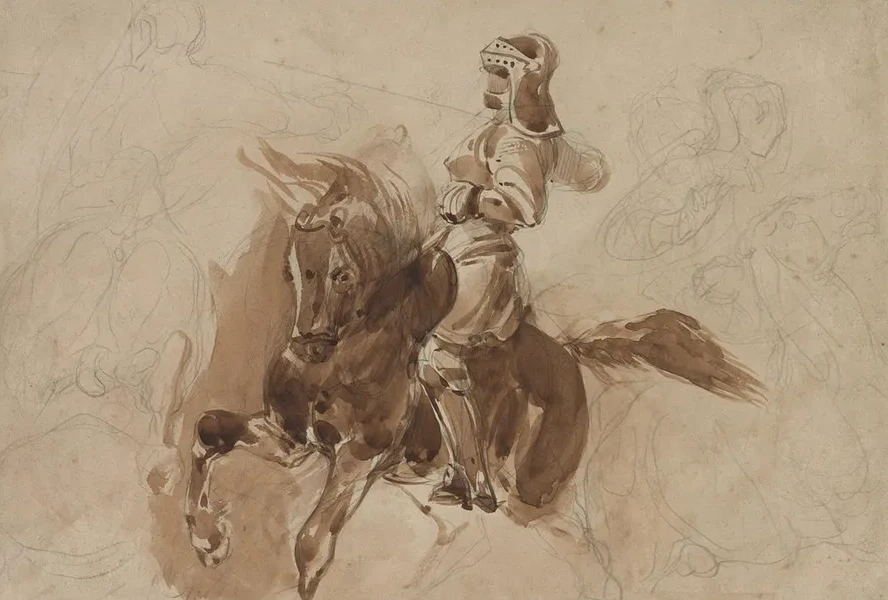 Armored Figure on Horseback