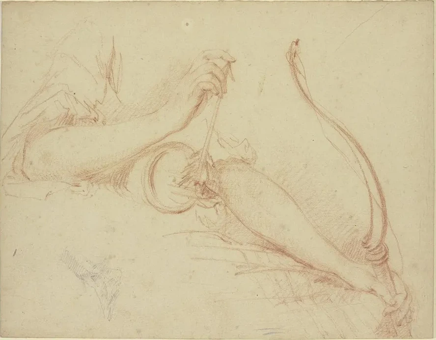 Armstudie Mit Pfeil Und Bogen
