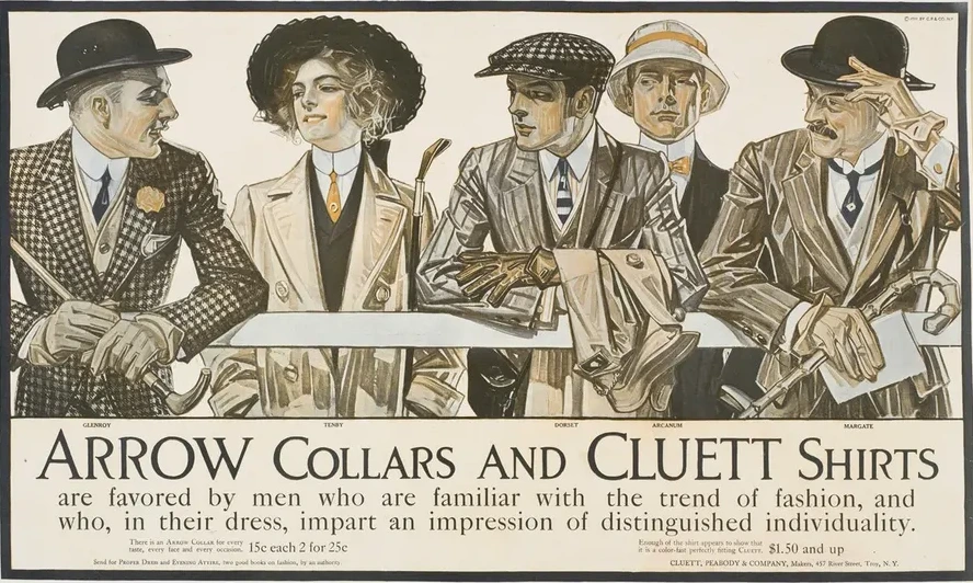 Arrow Collars. Cluett Shirts