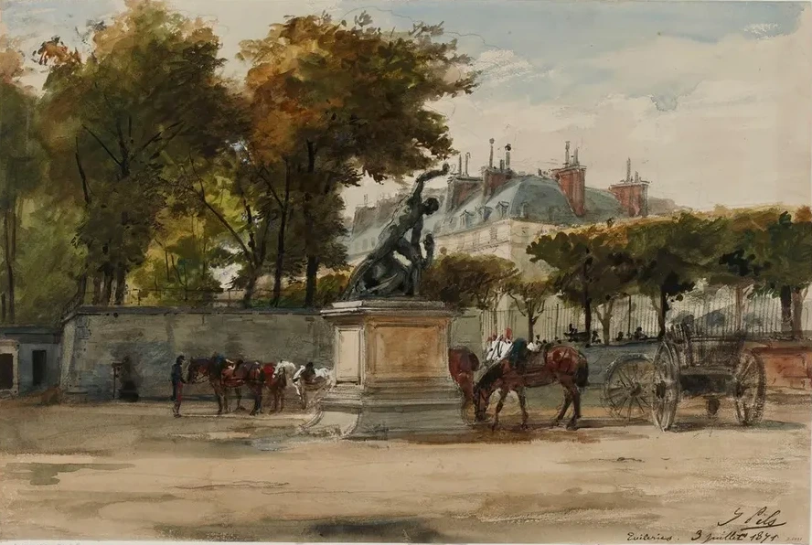 Artilleurs Aux Tuileries, 9 Juillet 1871