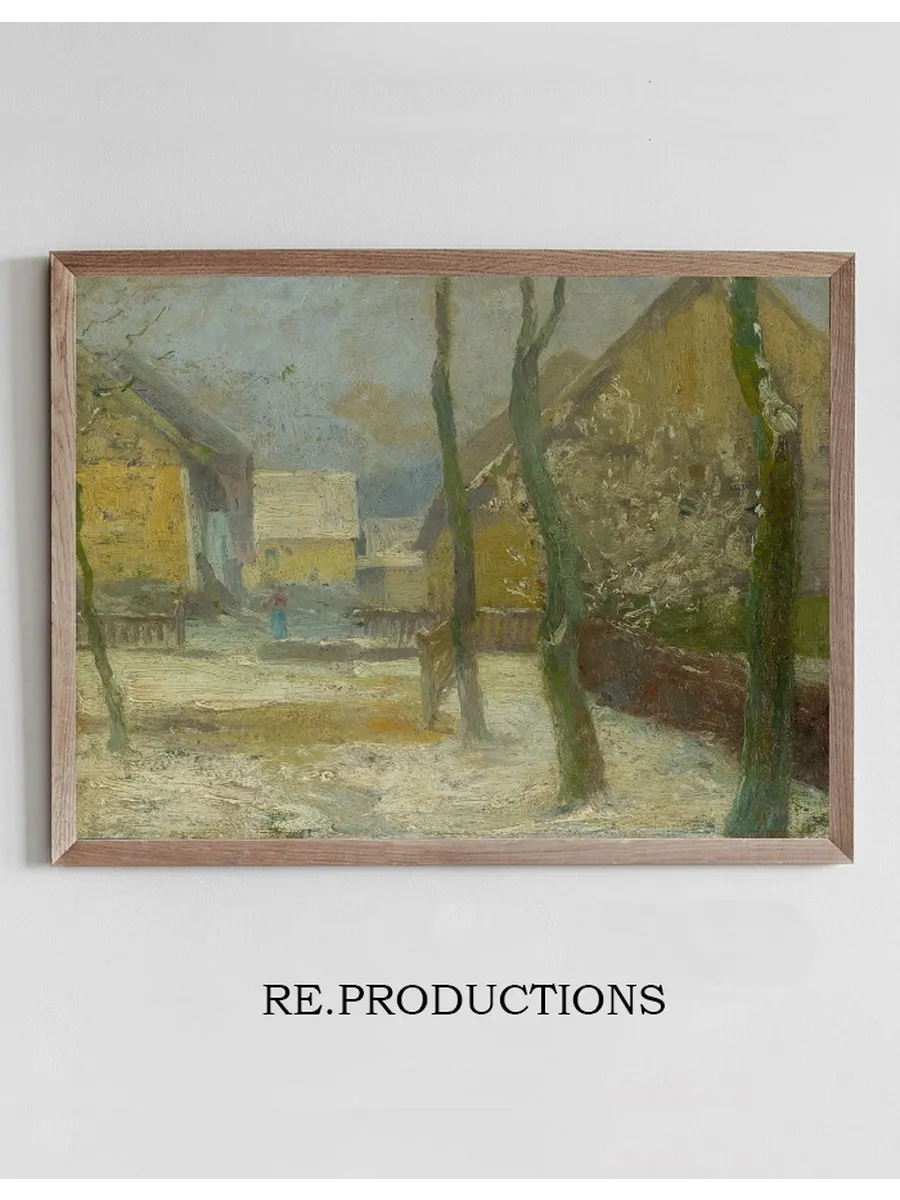 Artist's Courtyard in Slanec in Winter