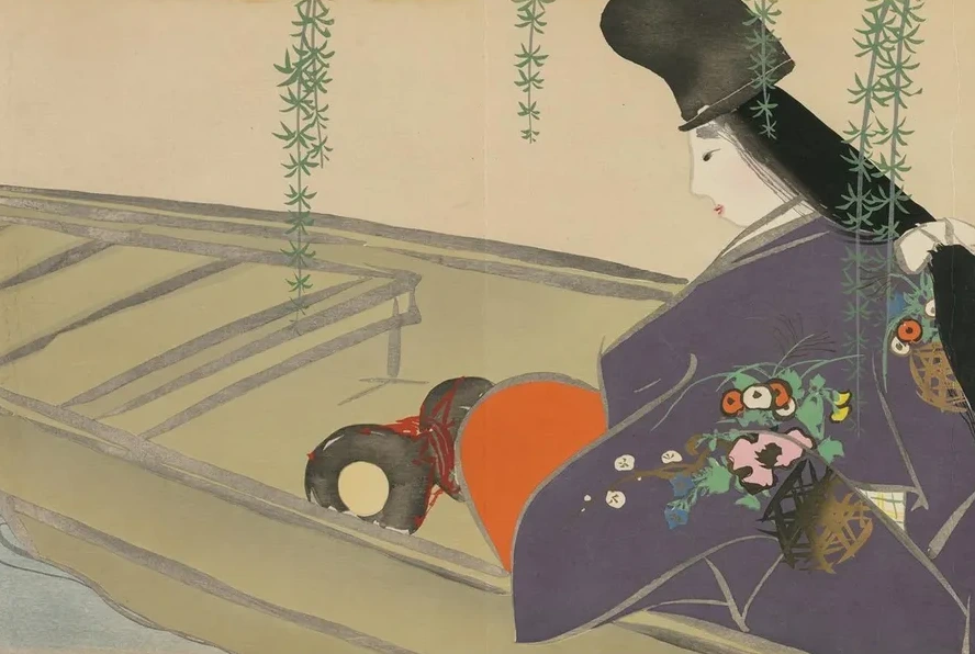Asazuma in Her Boat (Asazuma - bune)