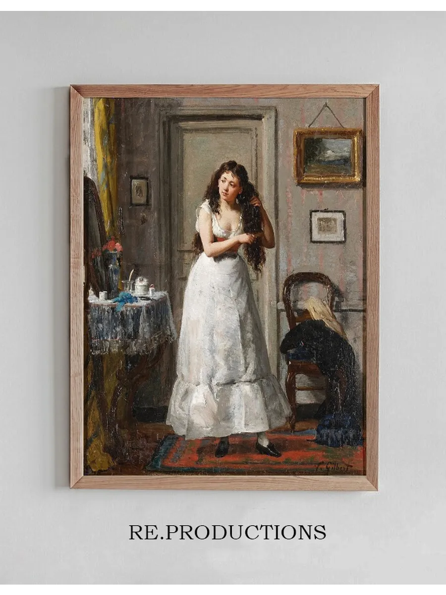 At Her Toilette