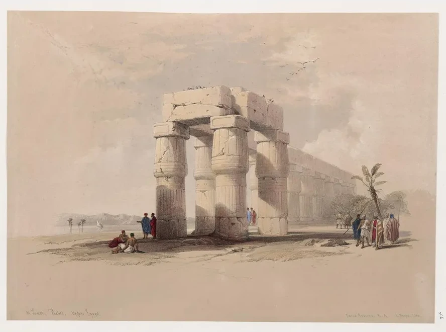 At Luxor, Thebes. Upper Egypt