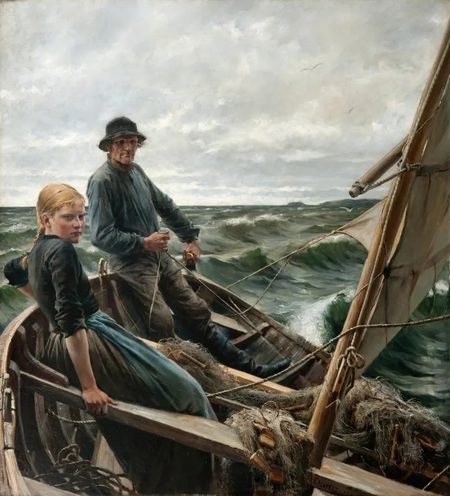 At Sea
