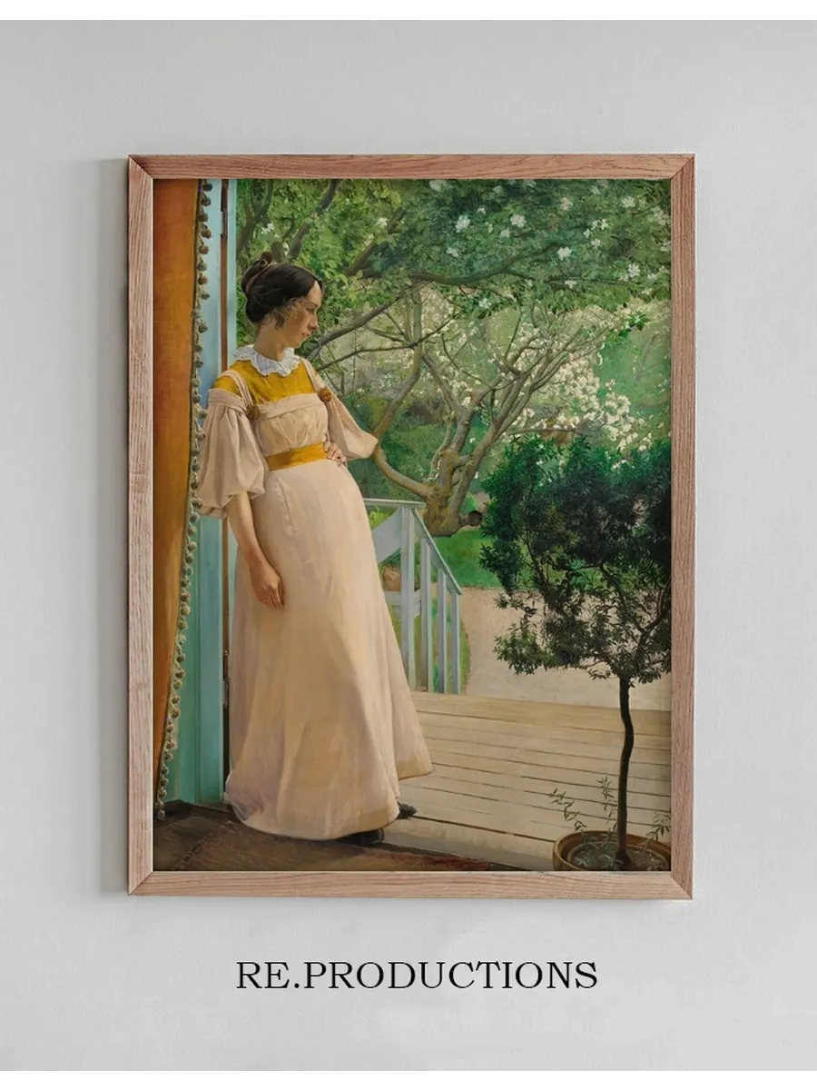 At The French Windows. The Artist's Wife