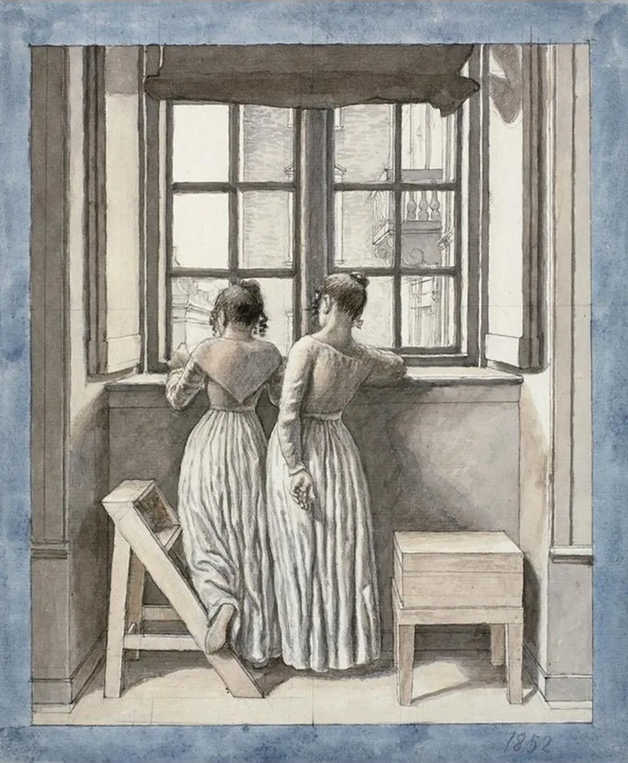 At a Window in the Artist's Studio