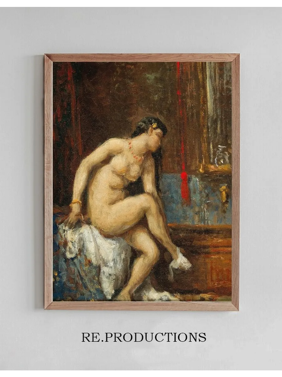 At her Toilette