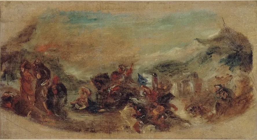 Attila Suivi de Ses Hordes Barbares Foule Aux Pieds L Italie et les Arts