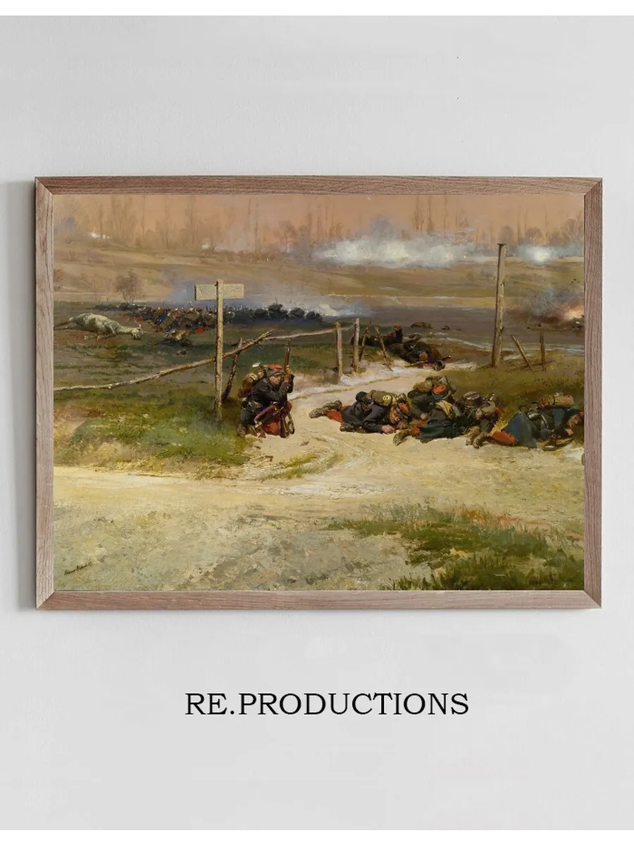 Au Pied Du Poteau A Fragment From The Panorama Of The Battle Of Champigny
