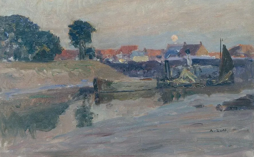 Aufgehender Mond Ber Nieuport