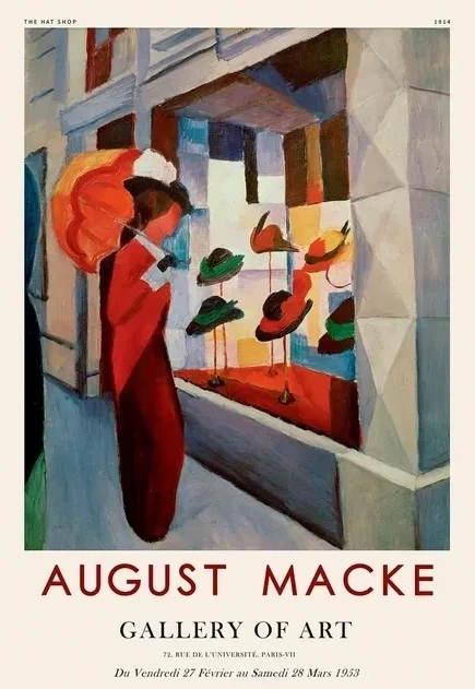 August Macke - The hat shop