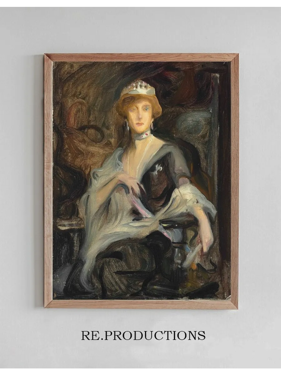 Auguste Victoria, Queen of Portugal, in Exile, a Study
