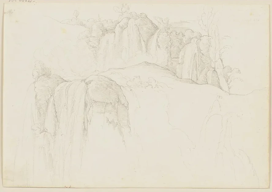 Aus dem Sabiner Gebirge, Wasserf lle bei Tivoli