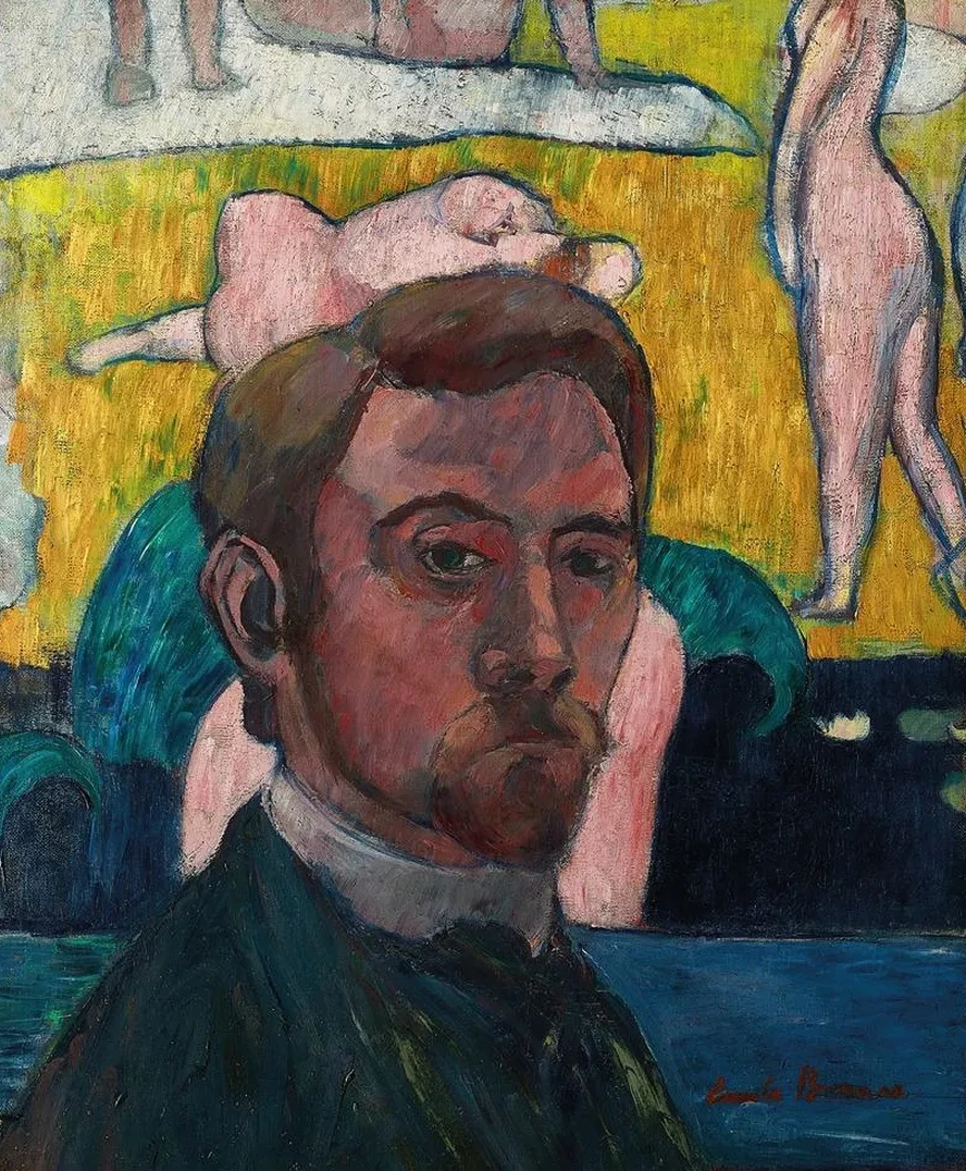 Autoportrait Au Tableau Baigneuses la Vache Rouge