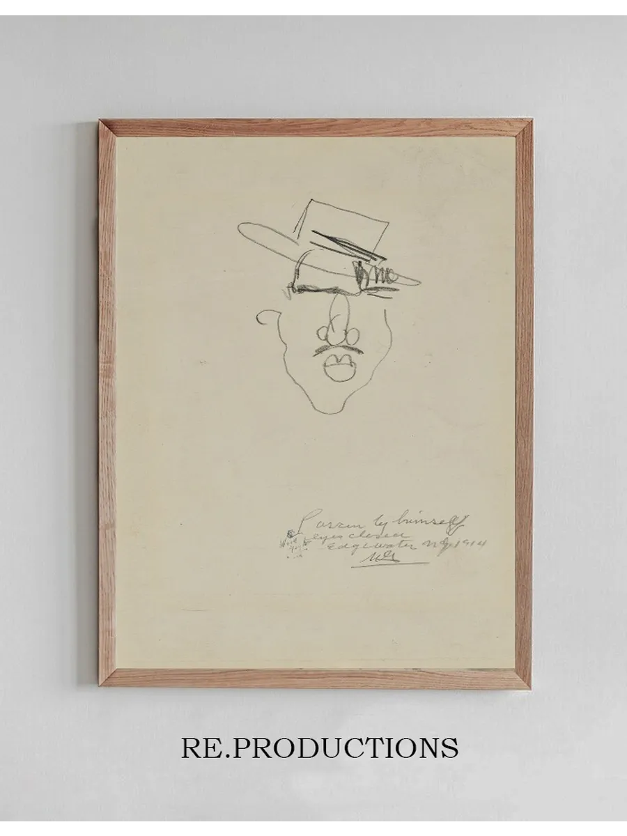 Autoportrait, les Yeux Ferm's