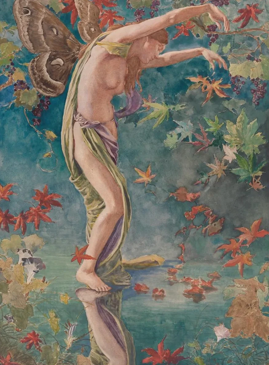 Autumn Scattering Leaves