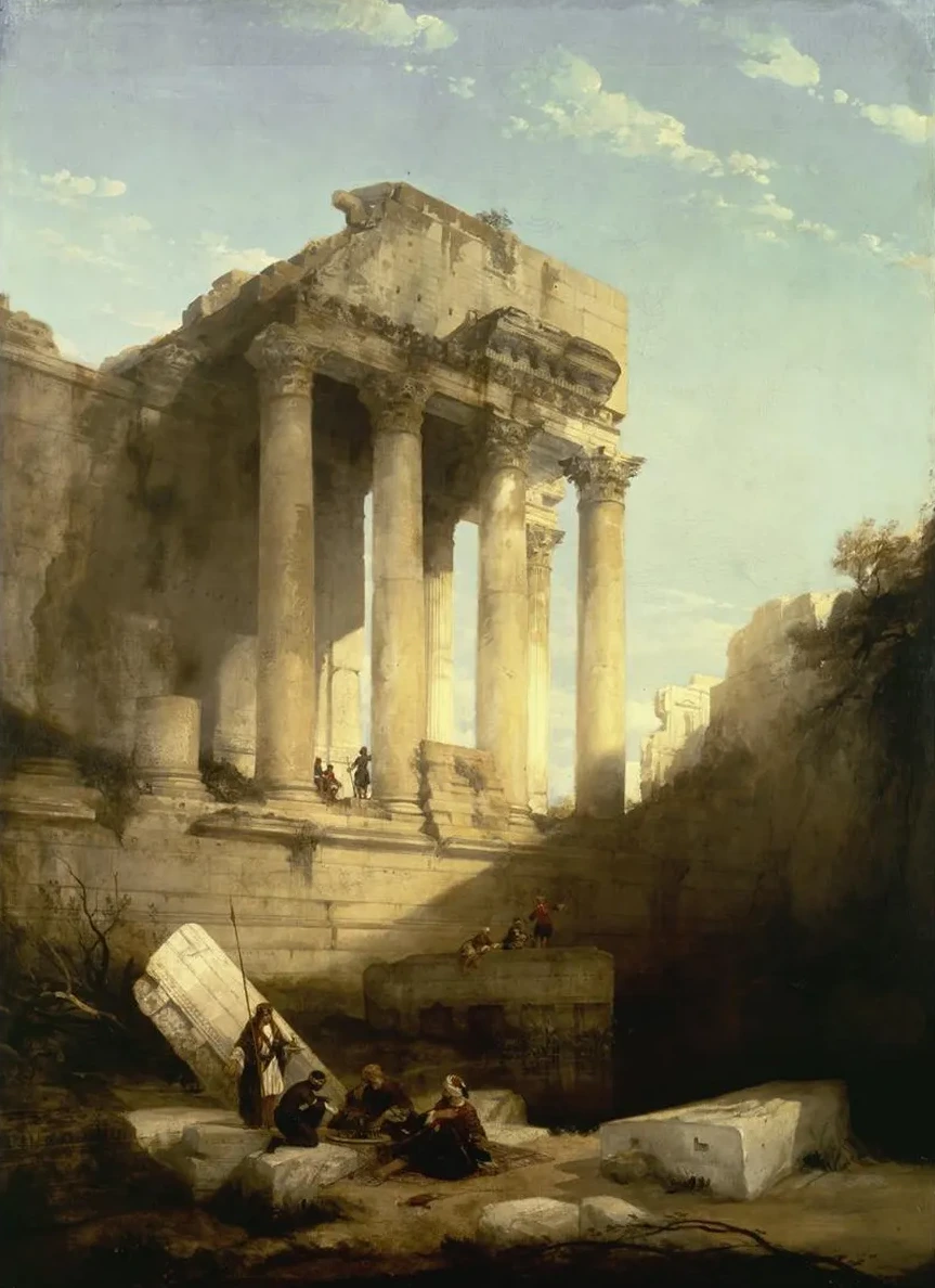 Baalbec,ruins of the Temple of Bacchus