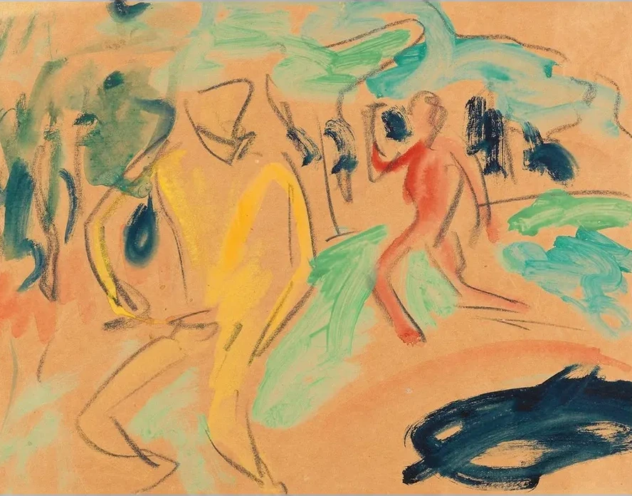 Badende (figuren in Bewegung)