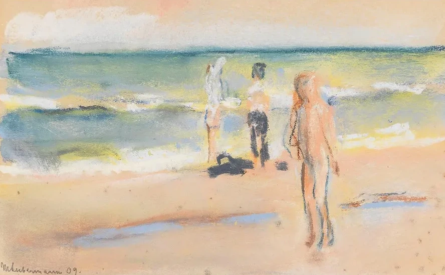 Badende am Strand