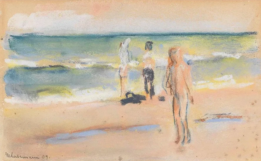 Badende am Strand