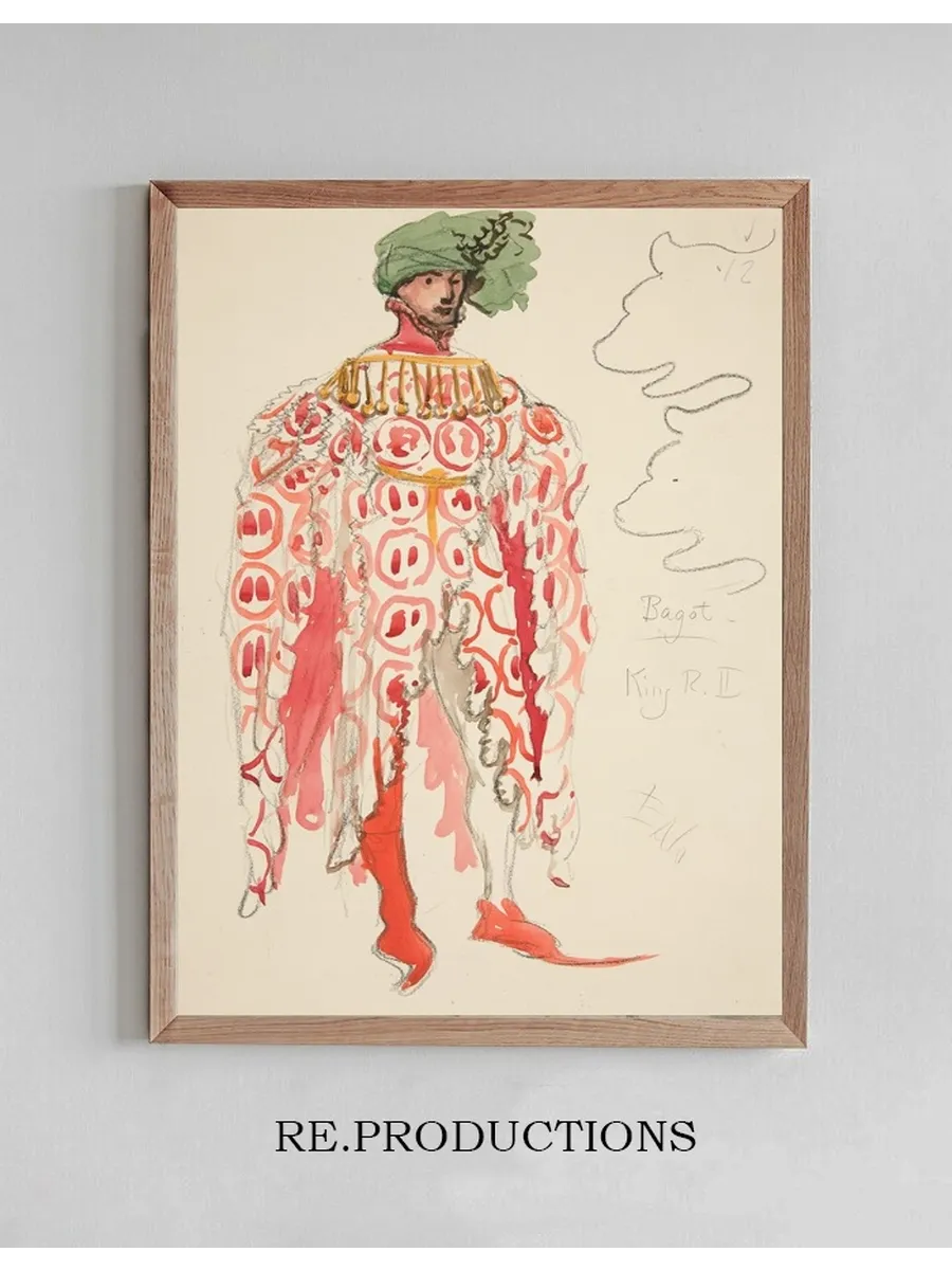 Bagot, costume sketch for Henry Irving's Planned Production of King Richard II