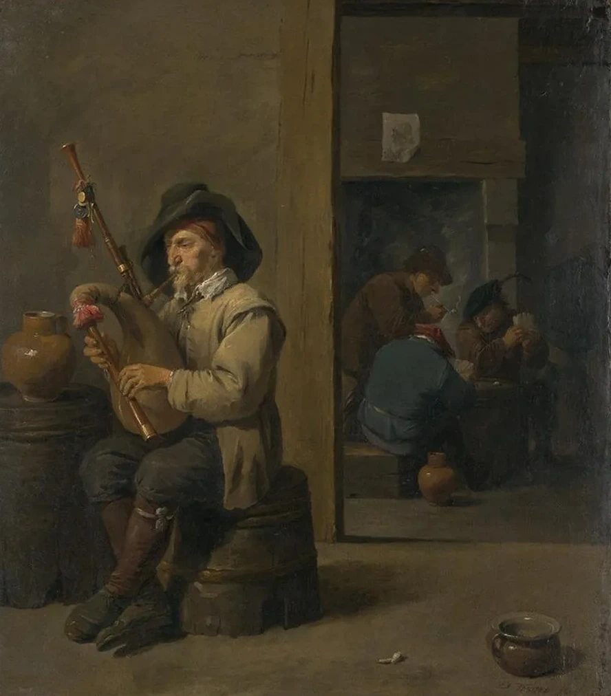 Bagpiper in anInn