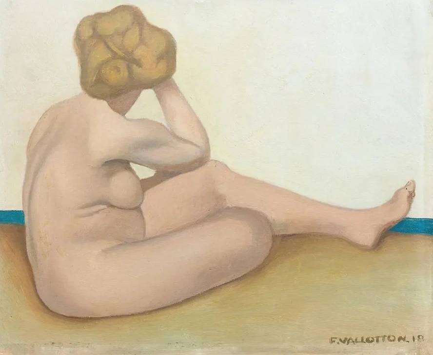 Baigneuse Assise Sur Le Sable