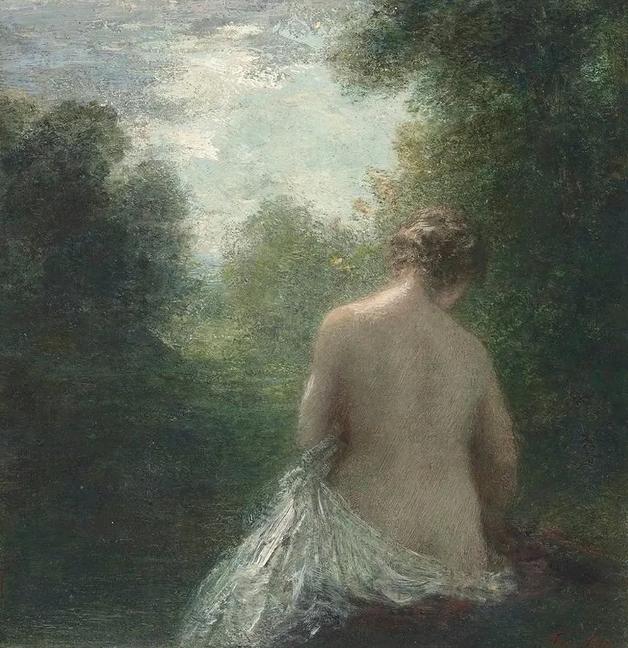 Baigneuse Assise de Dos