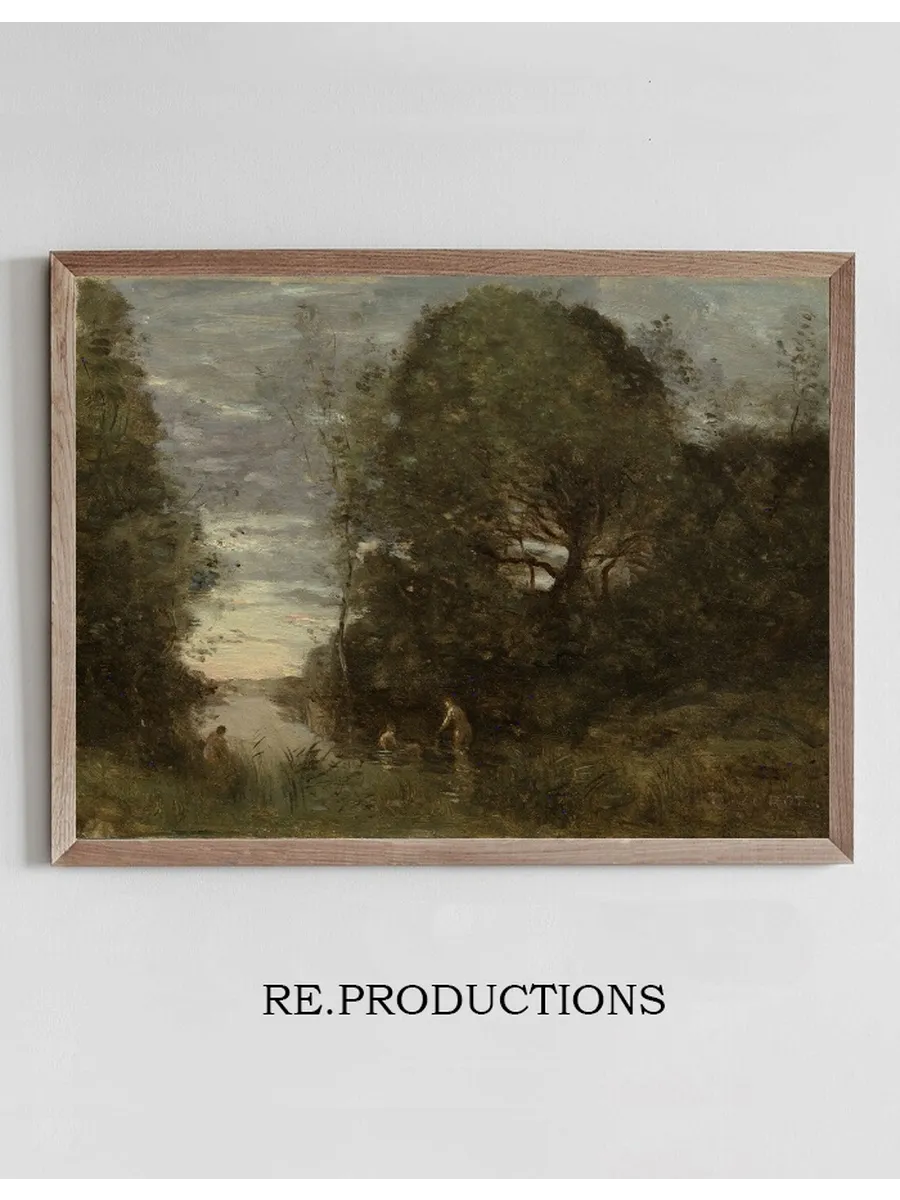 Baigneuses Dans Une Crique Bois E