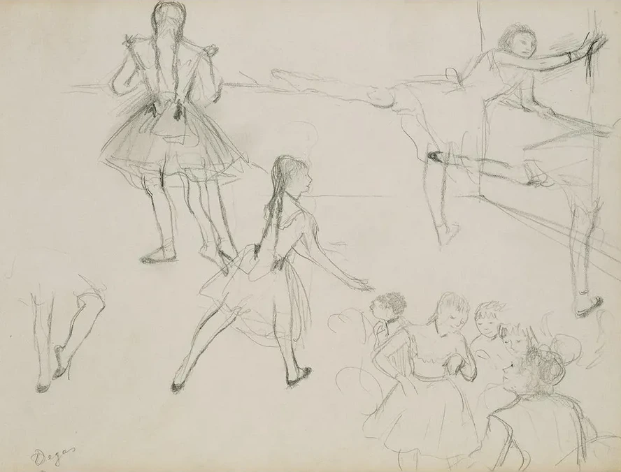 Ballet Dancers Rehearsing