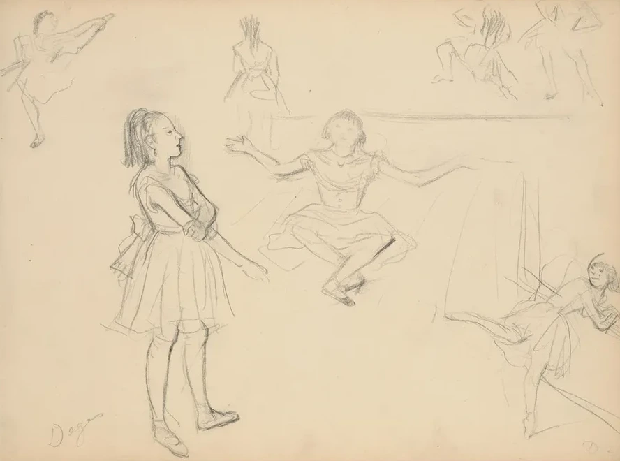 Ballet Dancers Rehearsing