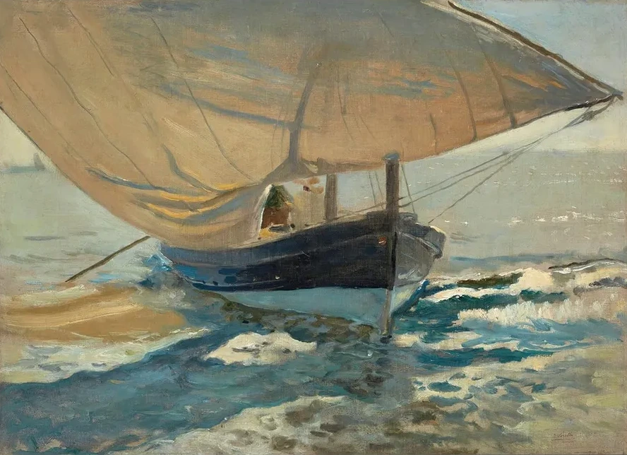 Barcas En La Playa (FishingBoats On The Beach,Valencia)