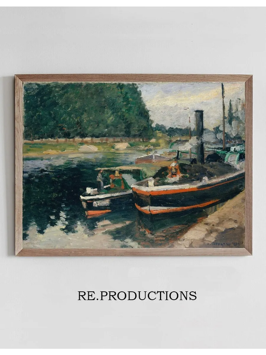 Barges at Pontoise