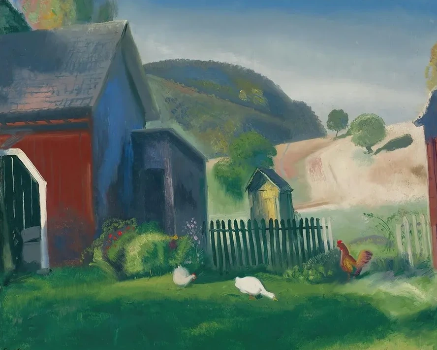 Barnyard And Chickens