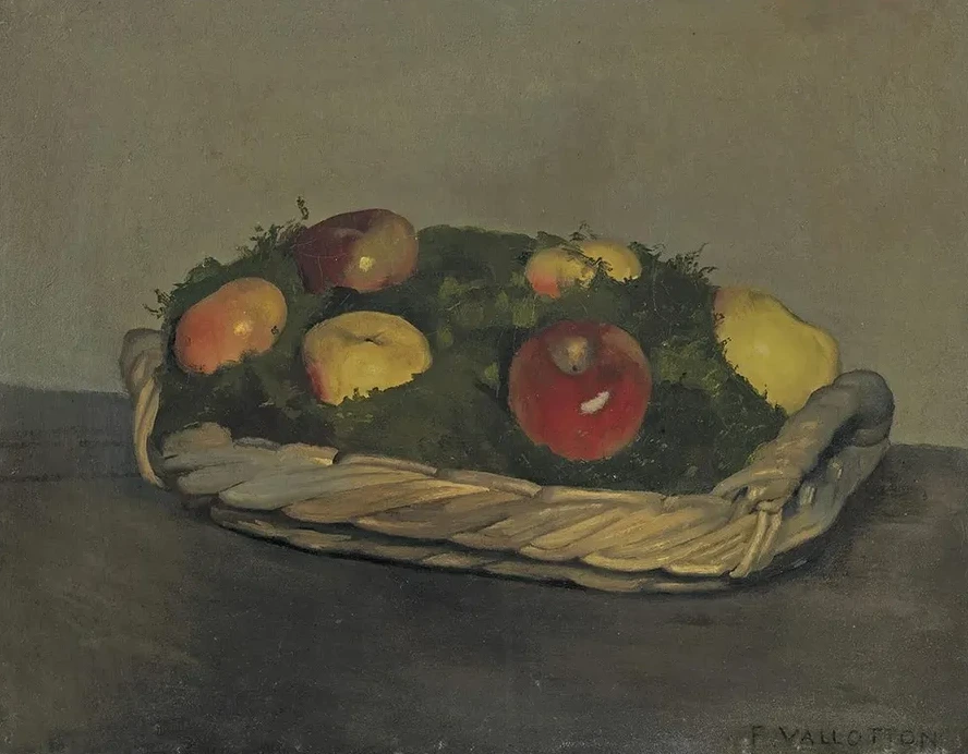 Basket With Red And Yellow Apples