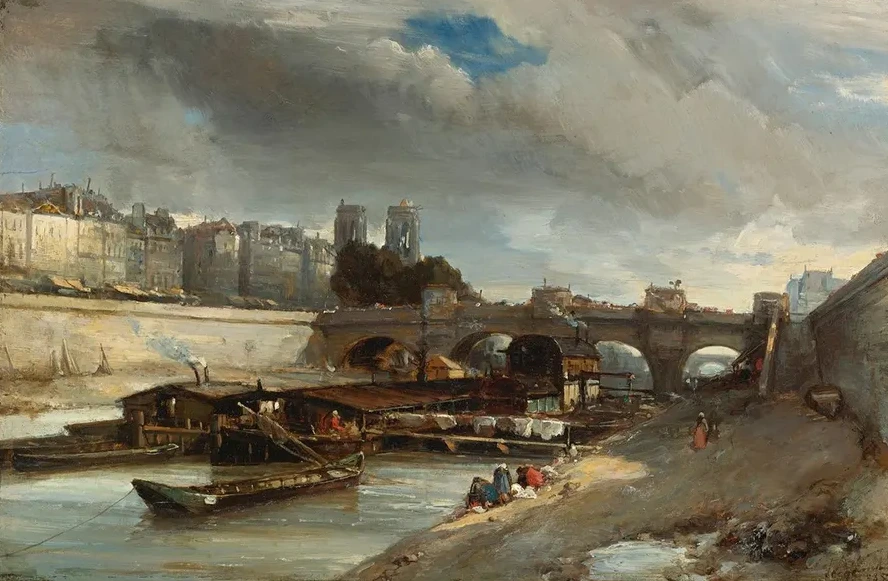 Bateau - Lavoir Pr's Du Pont - Neuf, Paris
