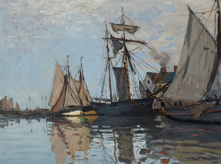 Bateaux Dans le Port de Honfleur