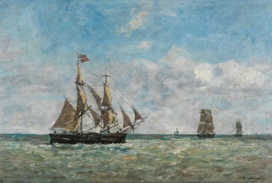 Bateaux de P Che Devant Trouville