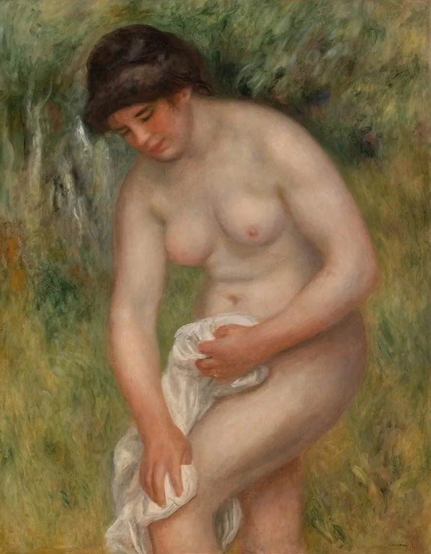 Bather Drying Herself (baigneuse's Essuyant)