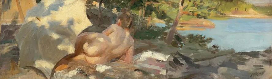Bather With Parasol, Dalar