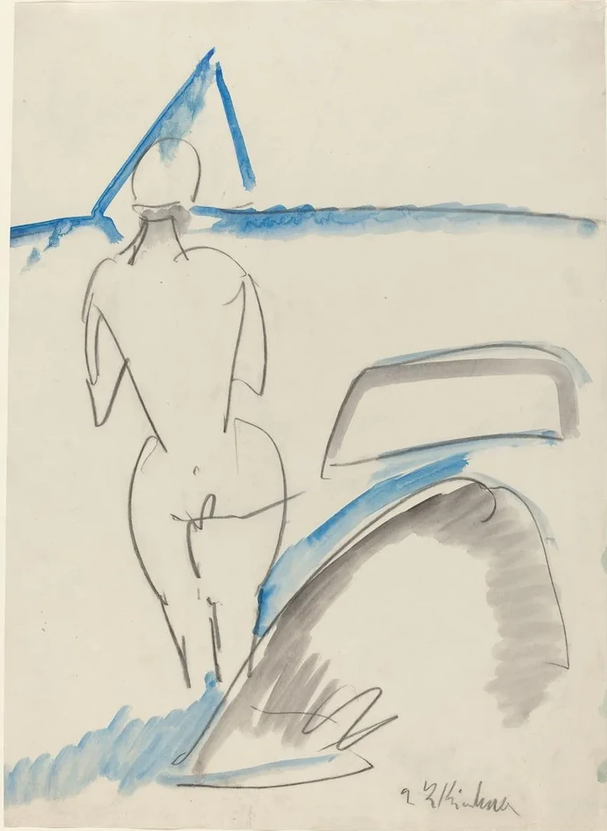 Bather on the Beach