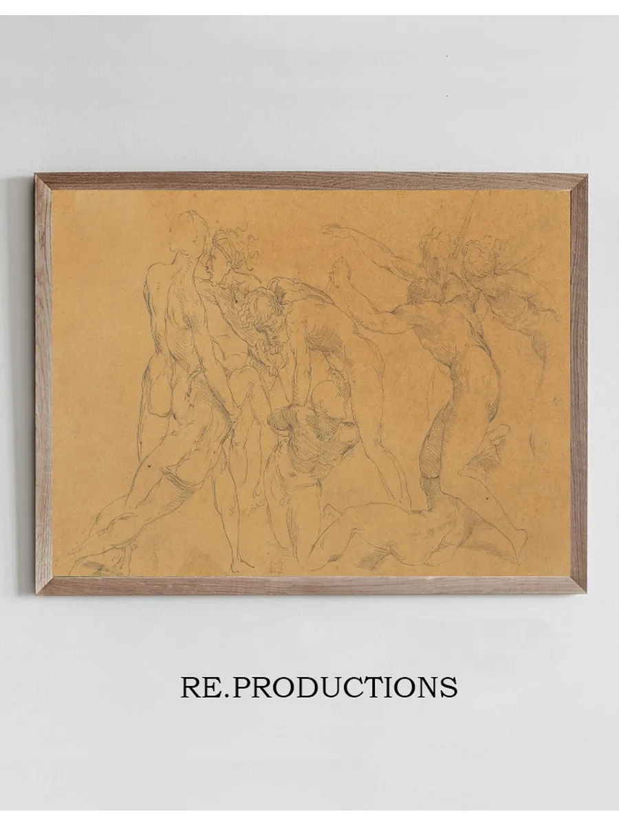 Battle Scene with a Prisoner Being Bound, after Raphael