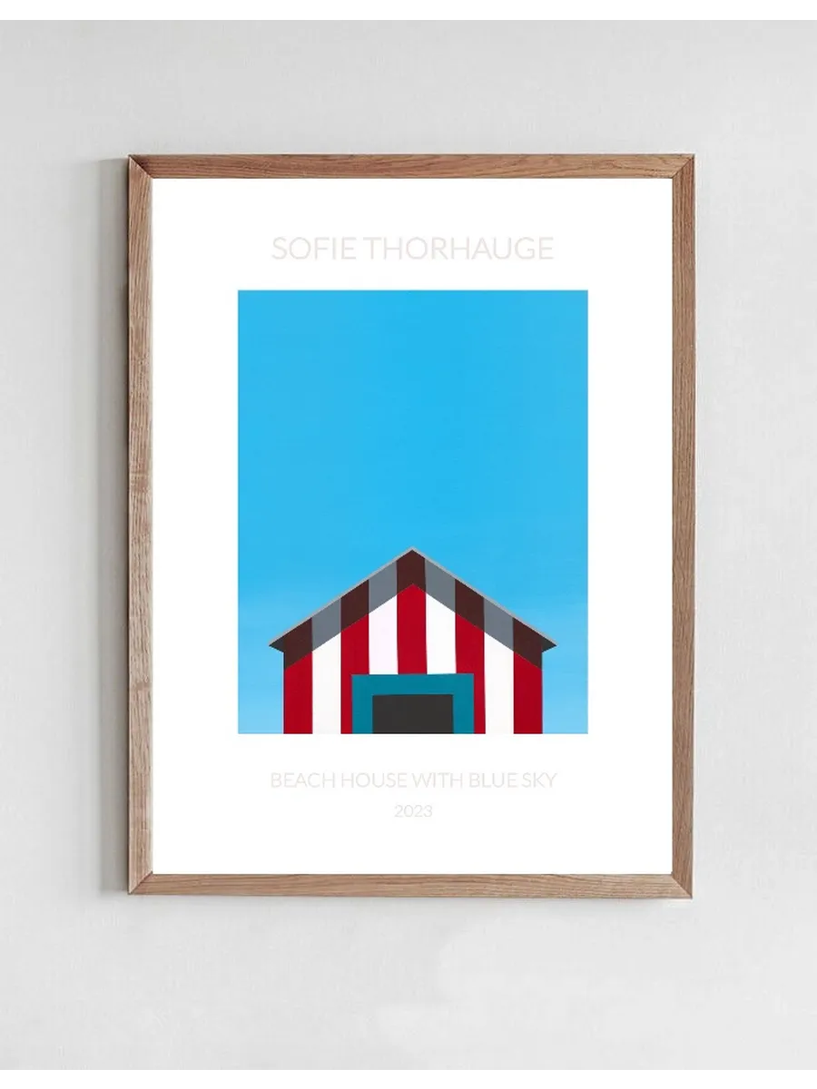 Beach House With Blue Sky