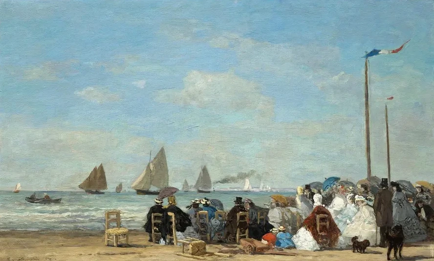 Beach Scene at Trouville