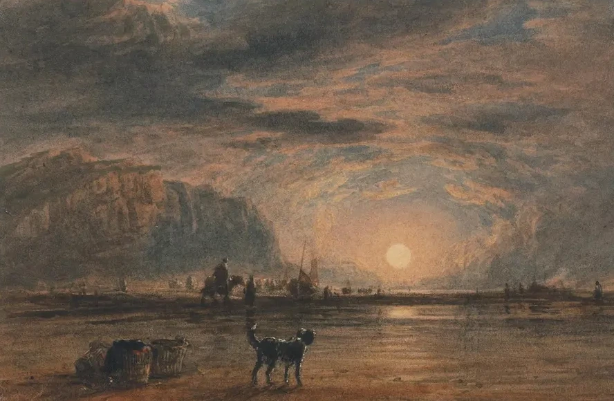 Beach Scene, Sunrise