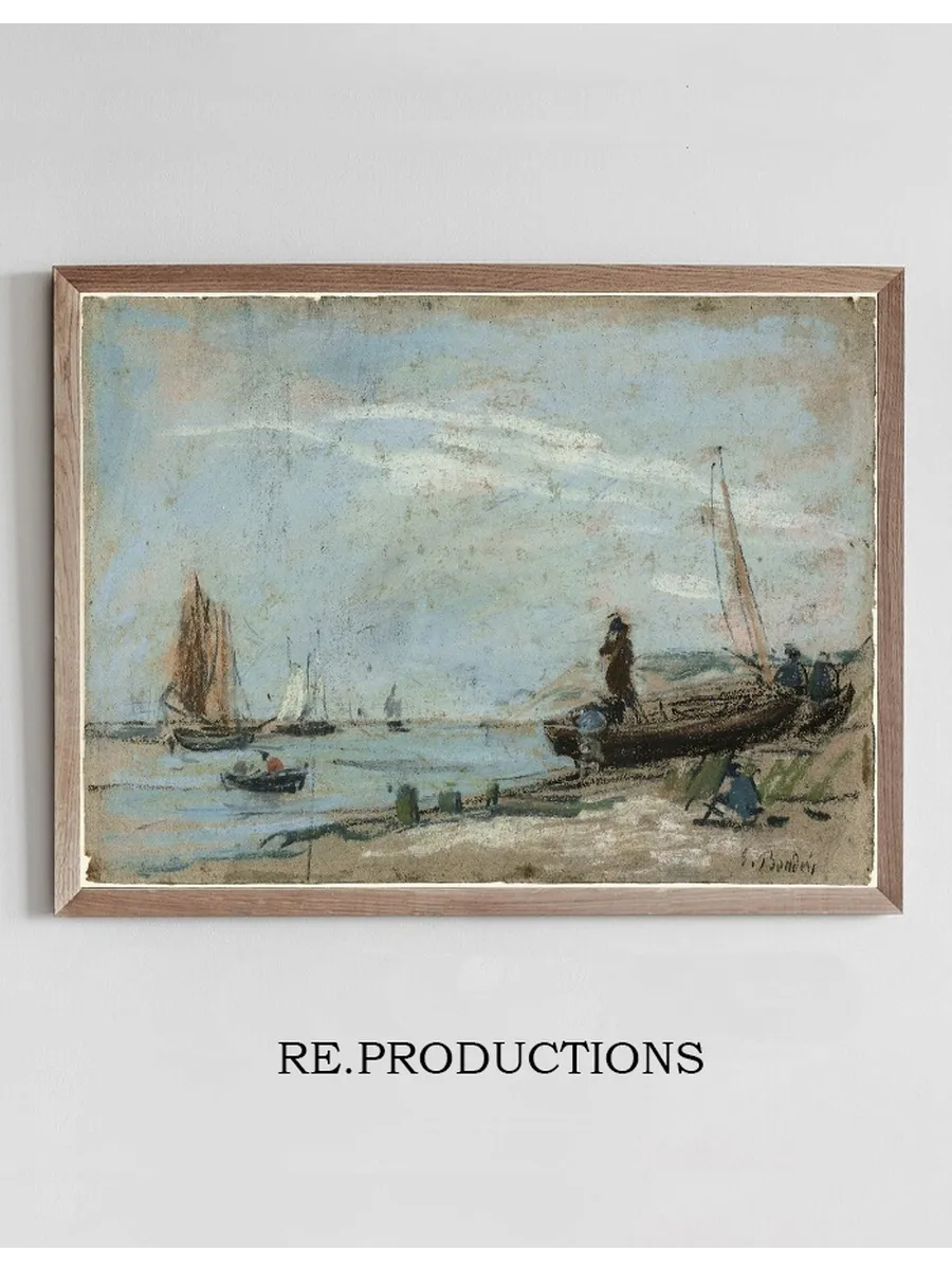 Beach with Fishing Boats