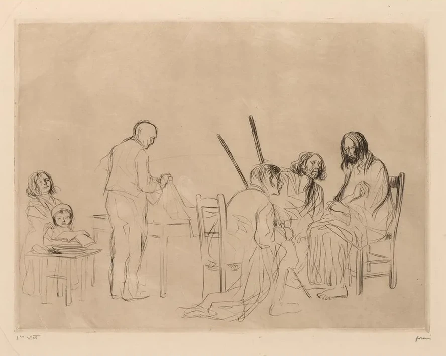 Before the Supper at Emmaus